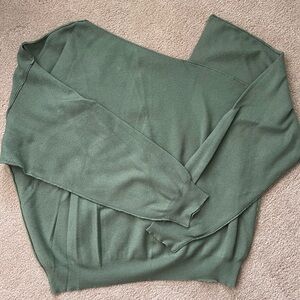 Asymmetrical Neck Sweater